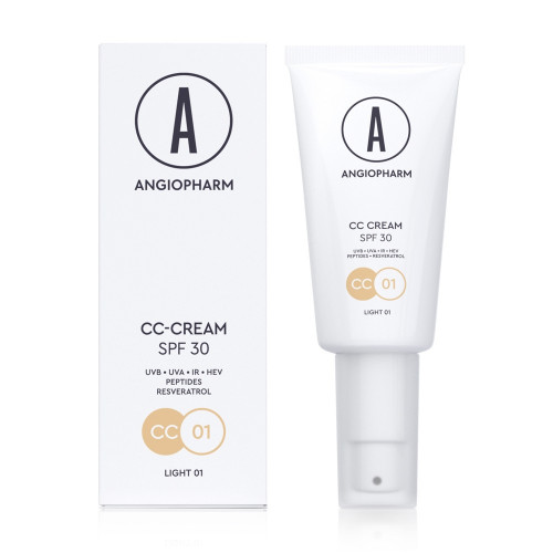 CC-КРЕМ SPF 30, 01 Light, 30 МЛ ANGIOPHARM